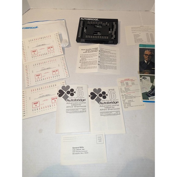 Vintage 1969 Advanced Autobridge Playing Board Set Alfred P. Sheinwold PB - Picture 1 of 15